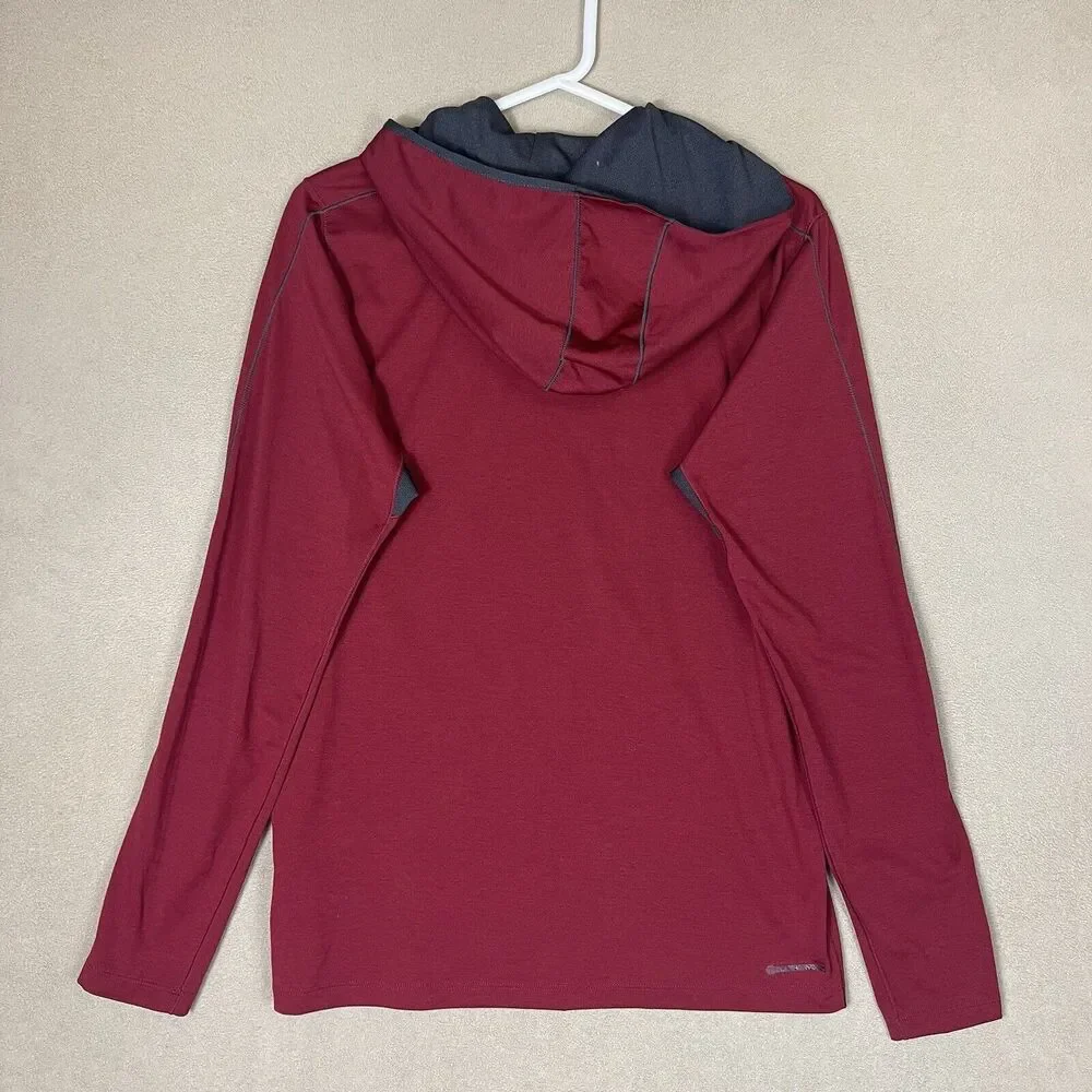 The North Face‎ Hoodie Adult Small Burgundy Logo Long Sleeve Shirt Mens